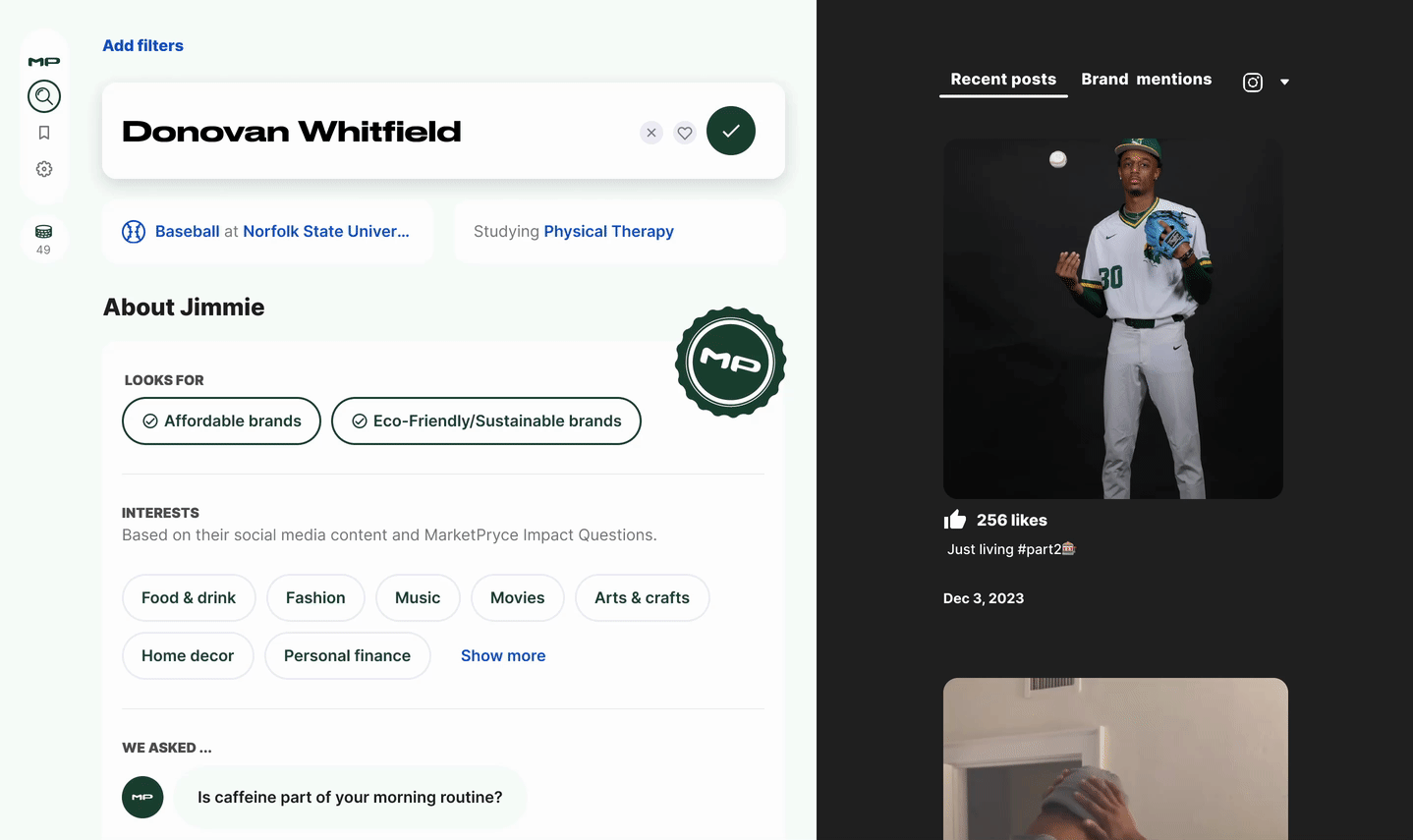 Matching interaction